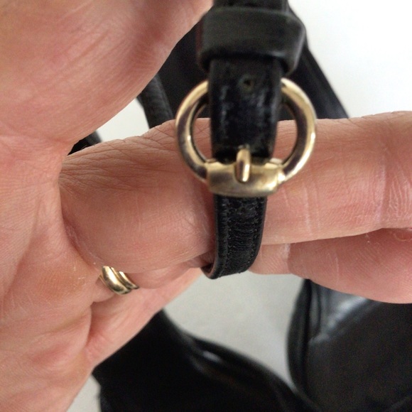 GUCCI BLACK LEATHER BAMBOO HEELS SIZE 39 - Picture 14 of 15